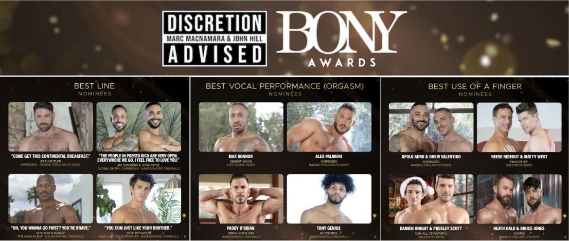 "BONY Awards" : La liste des nommés pour ces Oscars du X gay pas comme les autres…