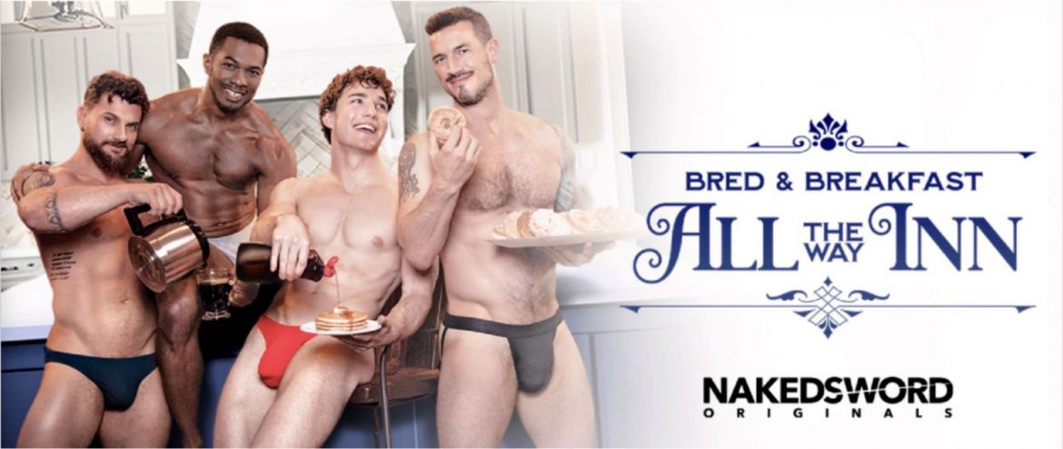 "All the Way Inn" : Bande-annonce du second opus de la franchise "Bred & Breakfast" de NakedSword