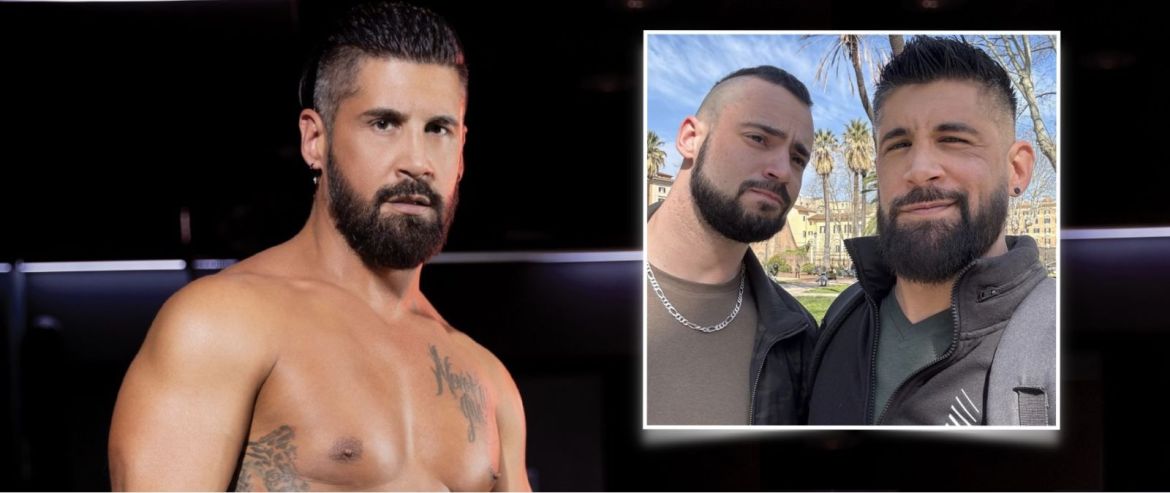 Star multiawardisée du X gay, le beau barbu mexicain Justin Jett a retrouvé l’amour. L’élu de son cœur est le viril new comer français Damien Asgard