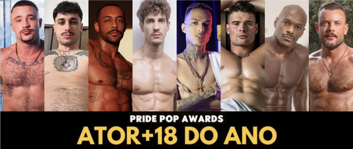 "Pride Pop Awards 2024" : Les 8 nommés dans la catégorie acteur porno de l’année