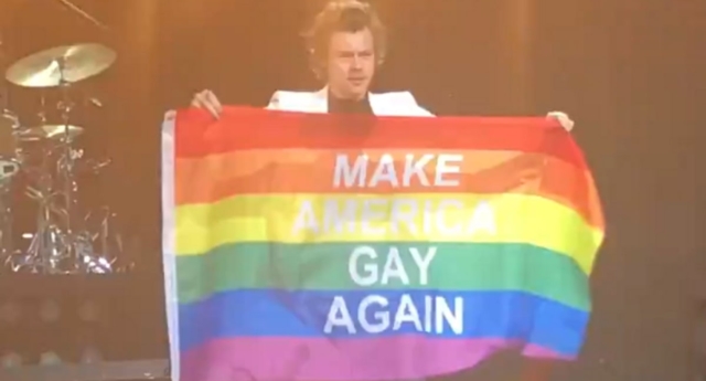 Harry styles veut "make america gay again"