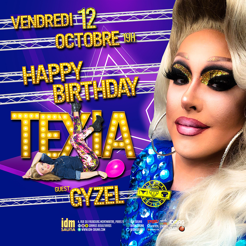 Happy birthday Texia guest Gyzel le 12 octobre