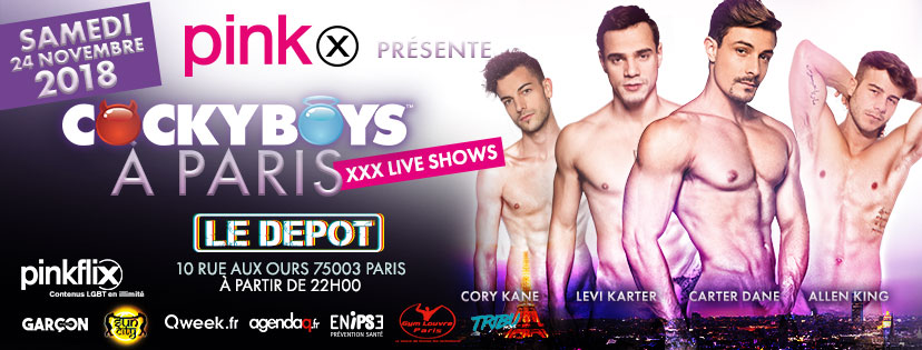 "Cocky Boys" LA soirée du mois de novembre organisée par PINKX