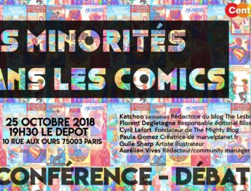 LES MINORITÉS DANS LES COMICS – CONFÉRENCE/DÉBAT 25/10/2018