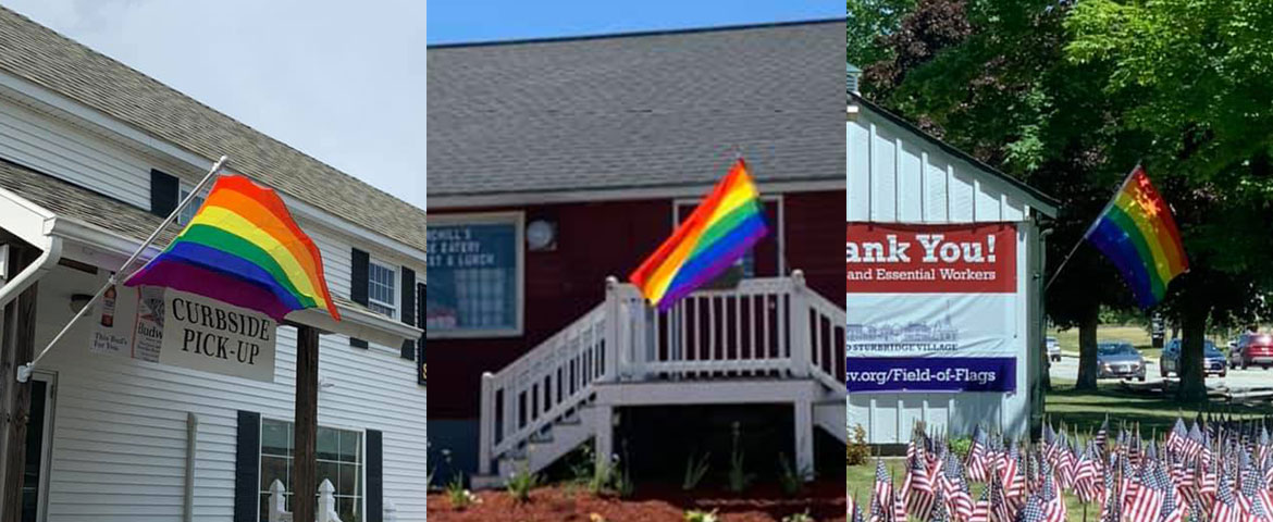 Des centaines de "Rainbow Flags" dans une petite ville du Massachusetts grâce à une jeune de 13 ans