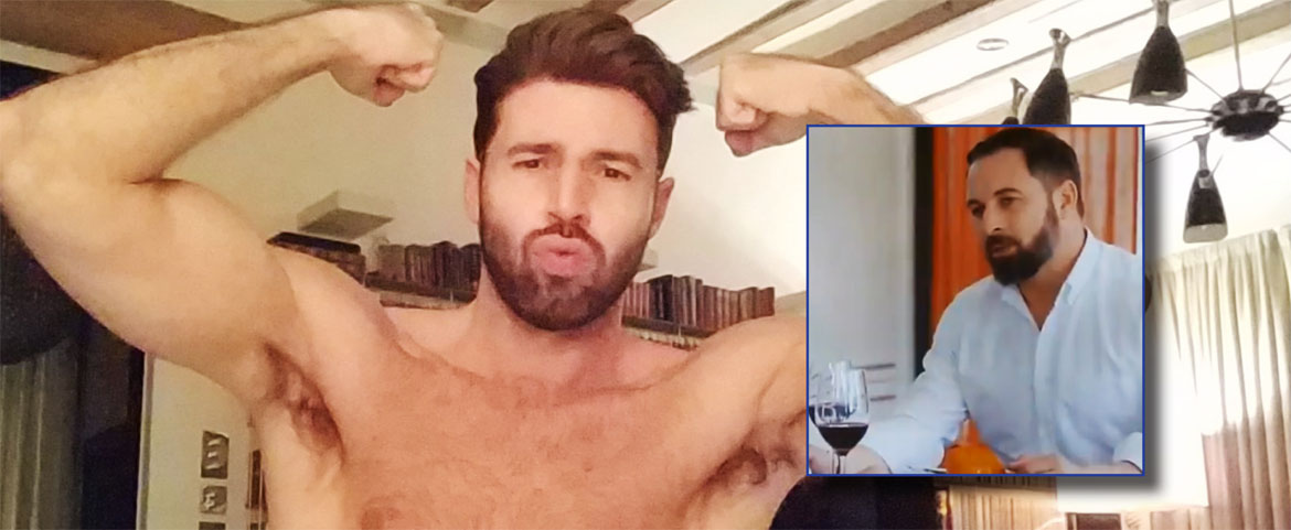 La porn star gay Dario Beck séduite par l’extrême droite espagnole et son viril leader Santiago Abascal