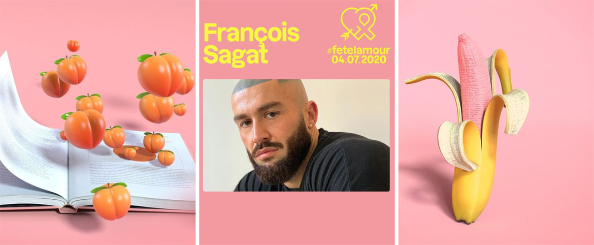 #fetelamour : Ce samedi 4 juillet, François Sagat dira « oui à l'amour, non au sida »…