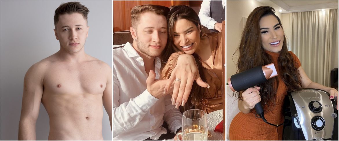 Conte de fées people : Une star du X gay brésilien et une influenceuse sexy de São Paulo se fiancent à La Burj Khalifa !